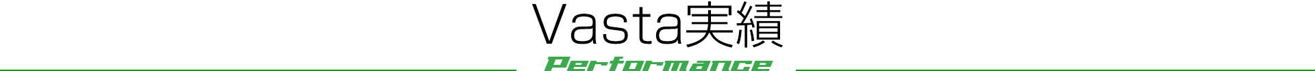 Vasta実績